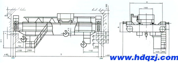 QD型5噸電動雙梁橋式起重機(jī)